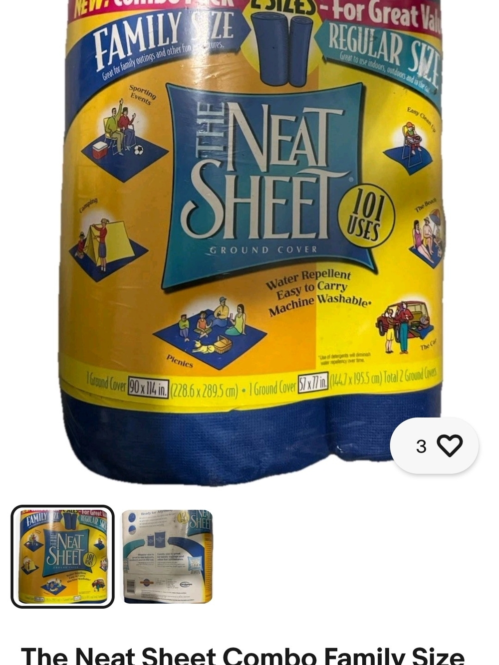 Family Size Ground Cover - Blue